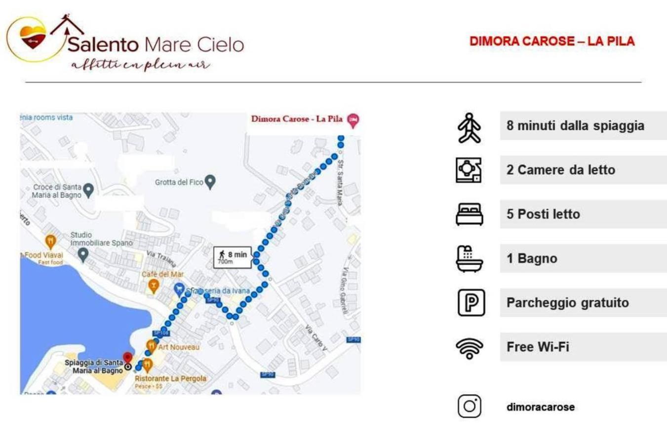 Dimora Carose Apartment Santa Maria al Bagno Ngoại thất bức ảnh
